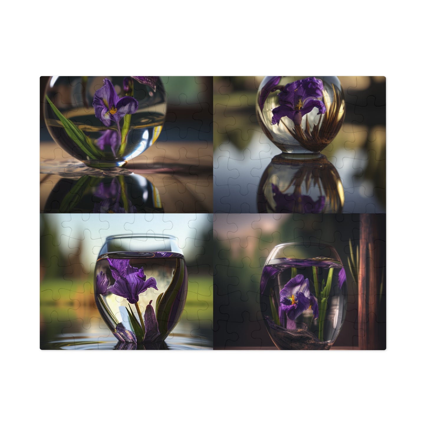 Jigsaw Puzzle (30, 110, 252, 500,1000-Piece) Purple Iris in a vase 5