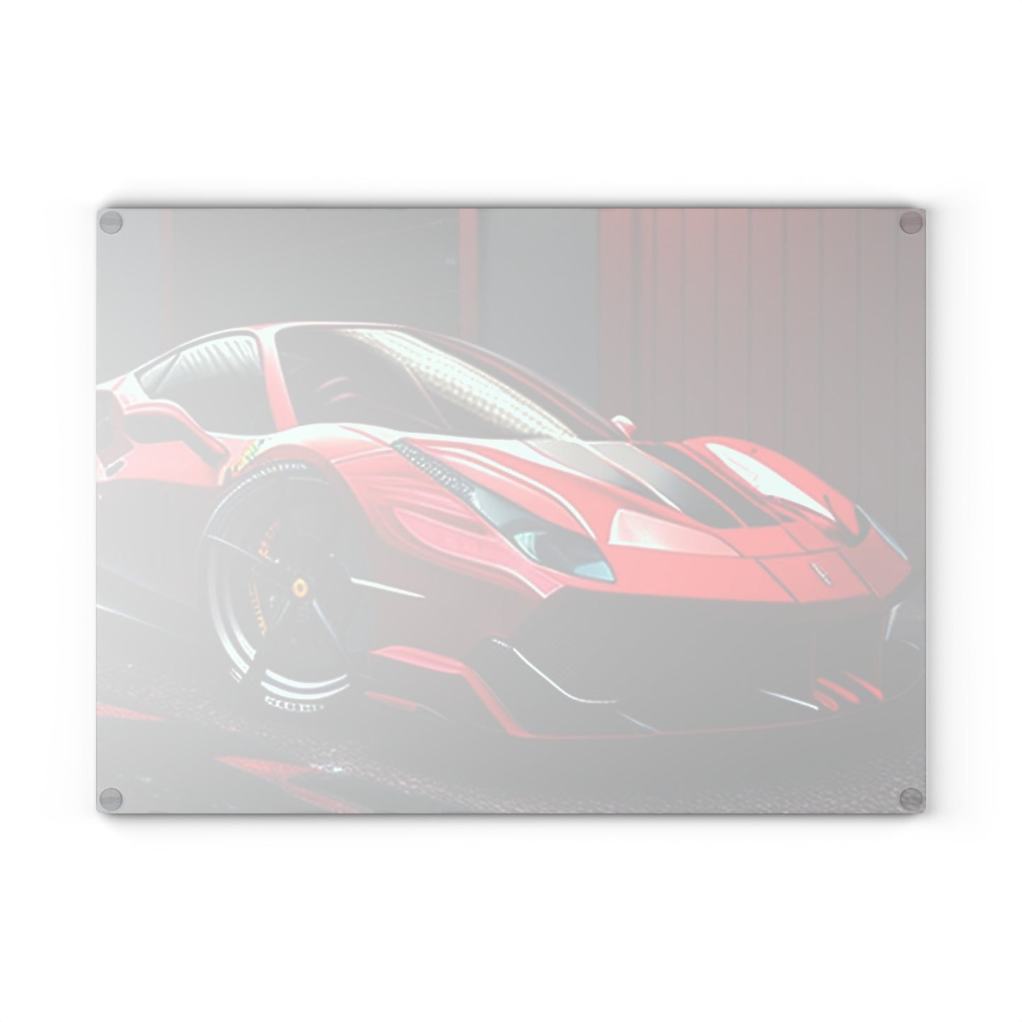 Glass Cutting Board Ferrari Hyper 1