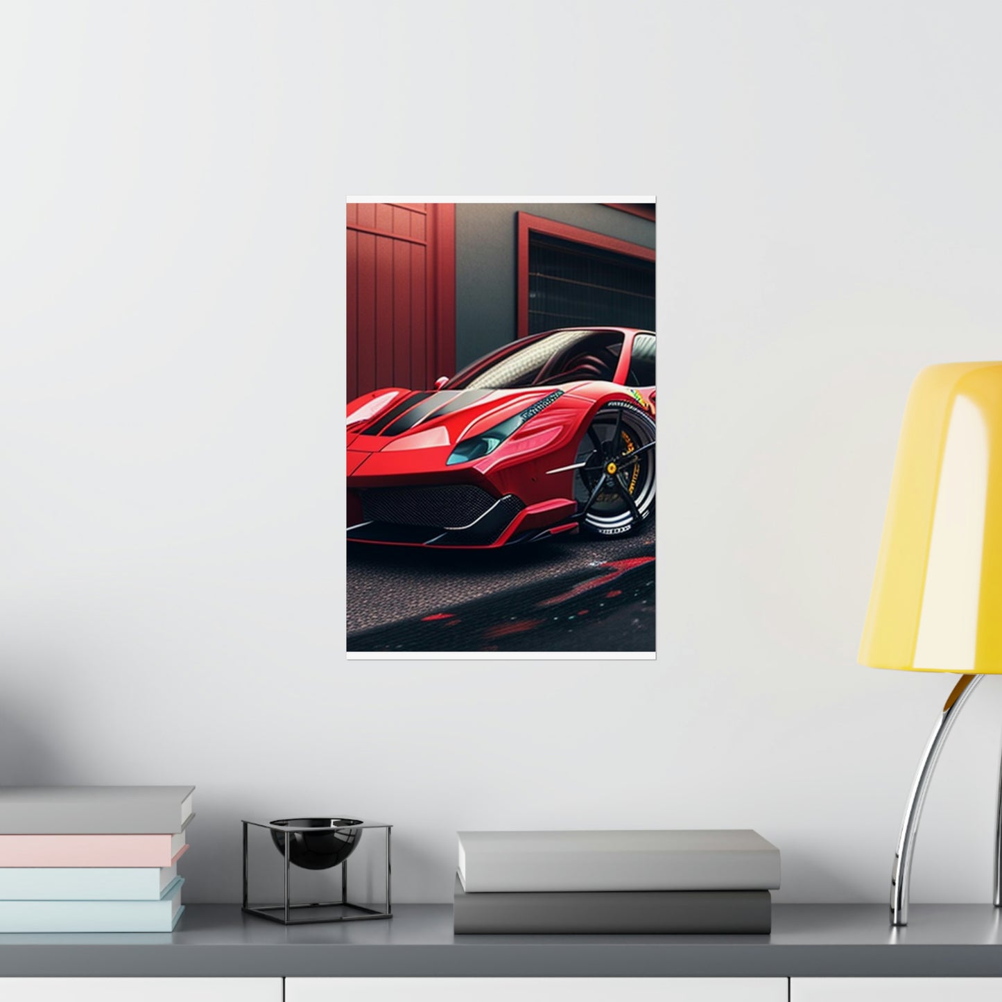 Premium Matte Vertical Posters Ferrari Hyper 1