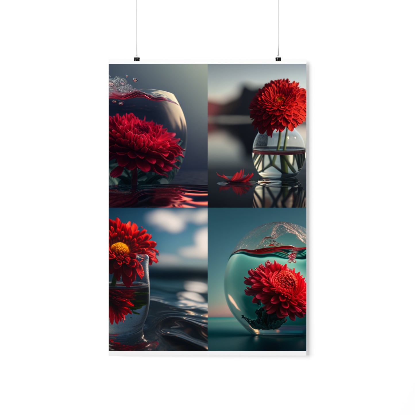 Premium Matte Vertical Posters Chrysanthemum 5