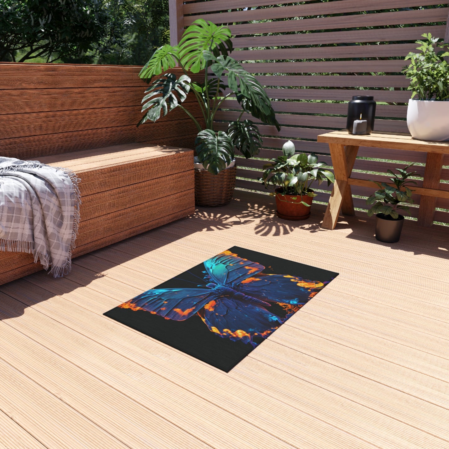 Outdoor Rug  Thermal Butterfly 3