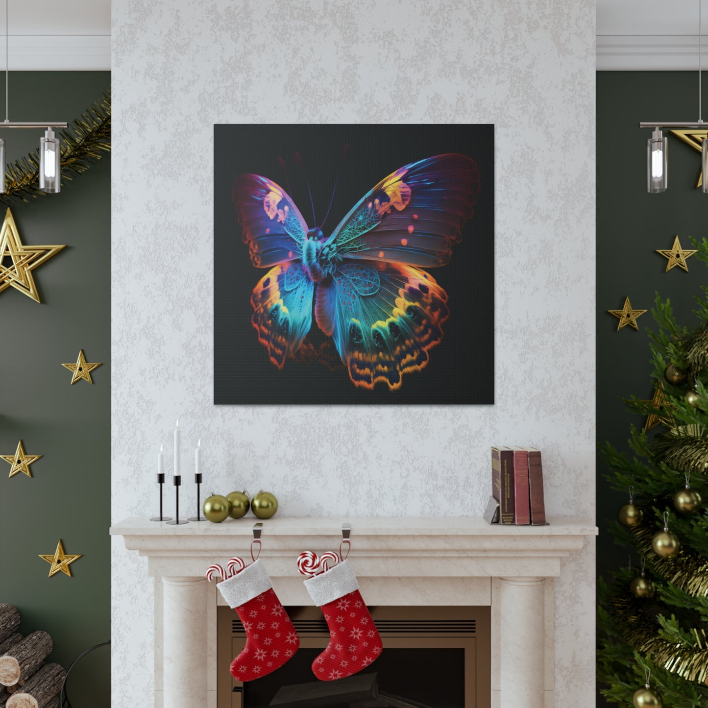 Canvas Gallery Wraps Raw Hyper Color Butterfly 4