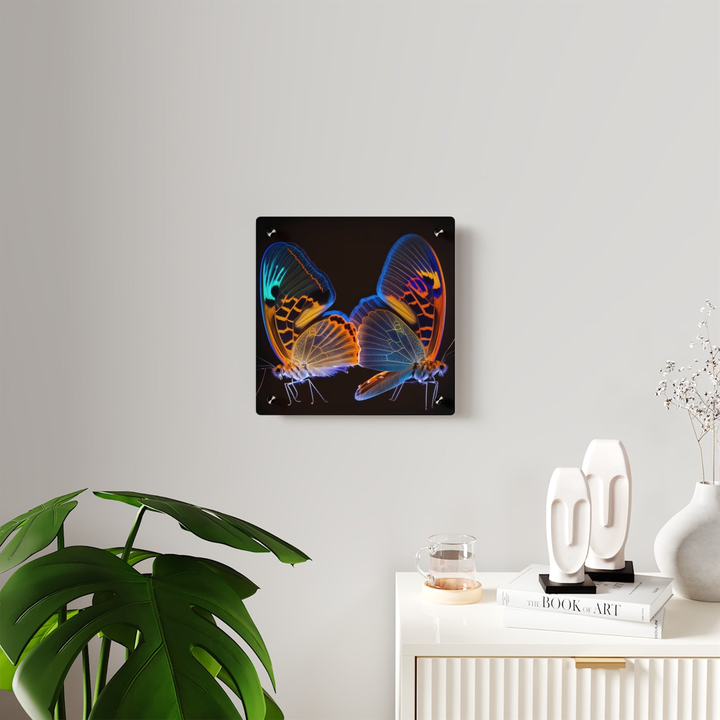 Acrylic Wall Art Panels Neon Glo Butterfly 2