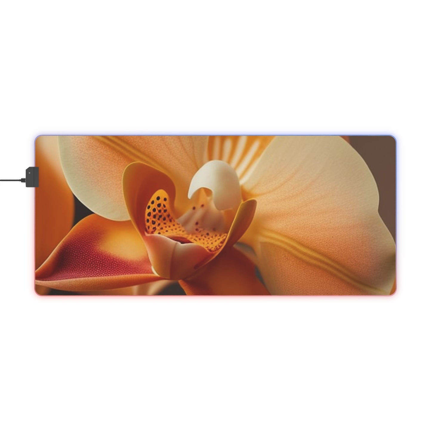 LED Gaming Mouse Pad Orange Orchid 3