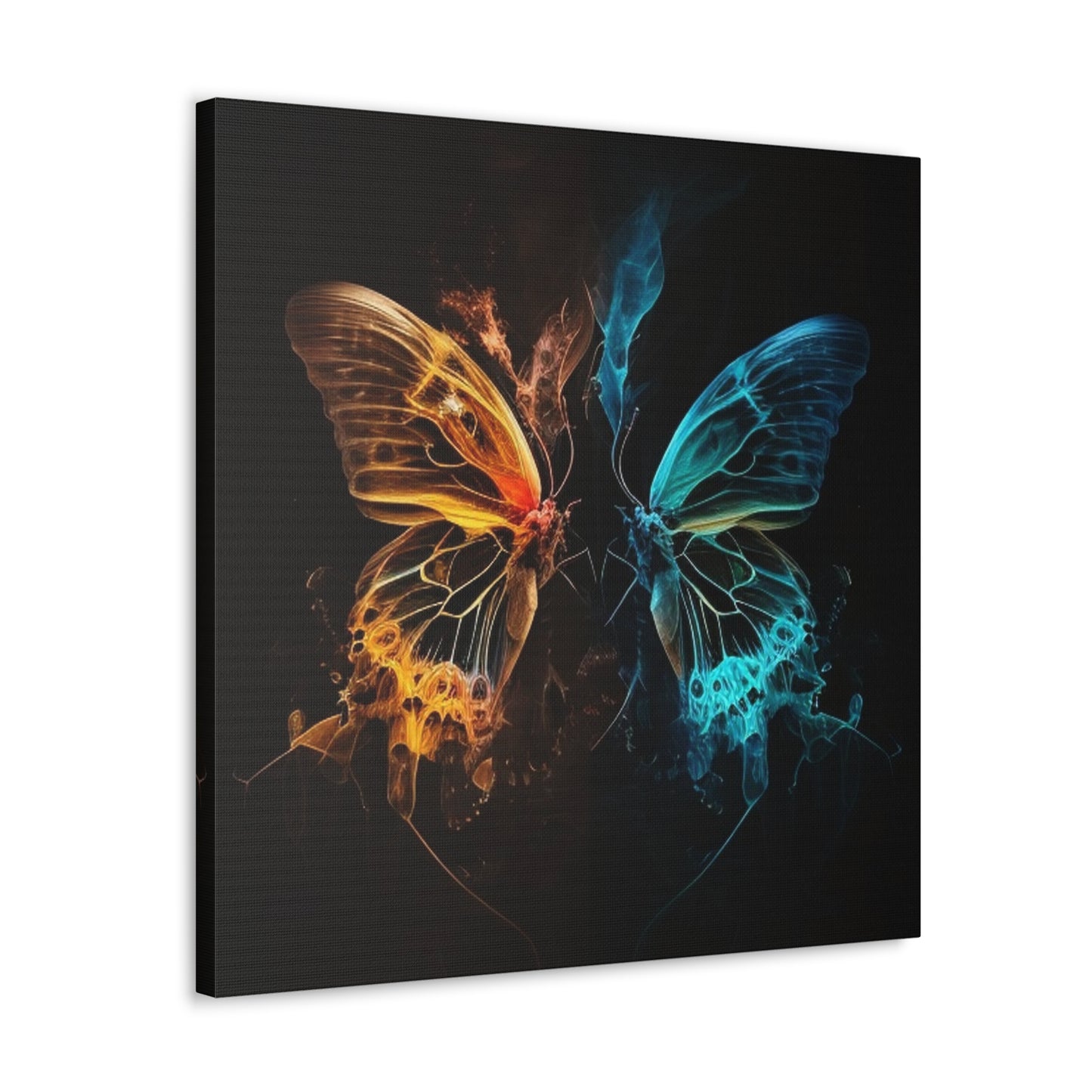 Canvas Gallery Wraps Kiss Neon Butterfly 3