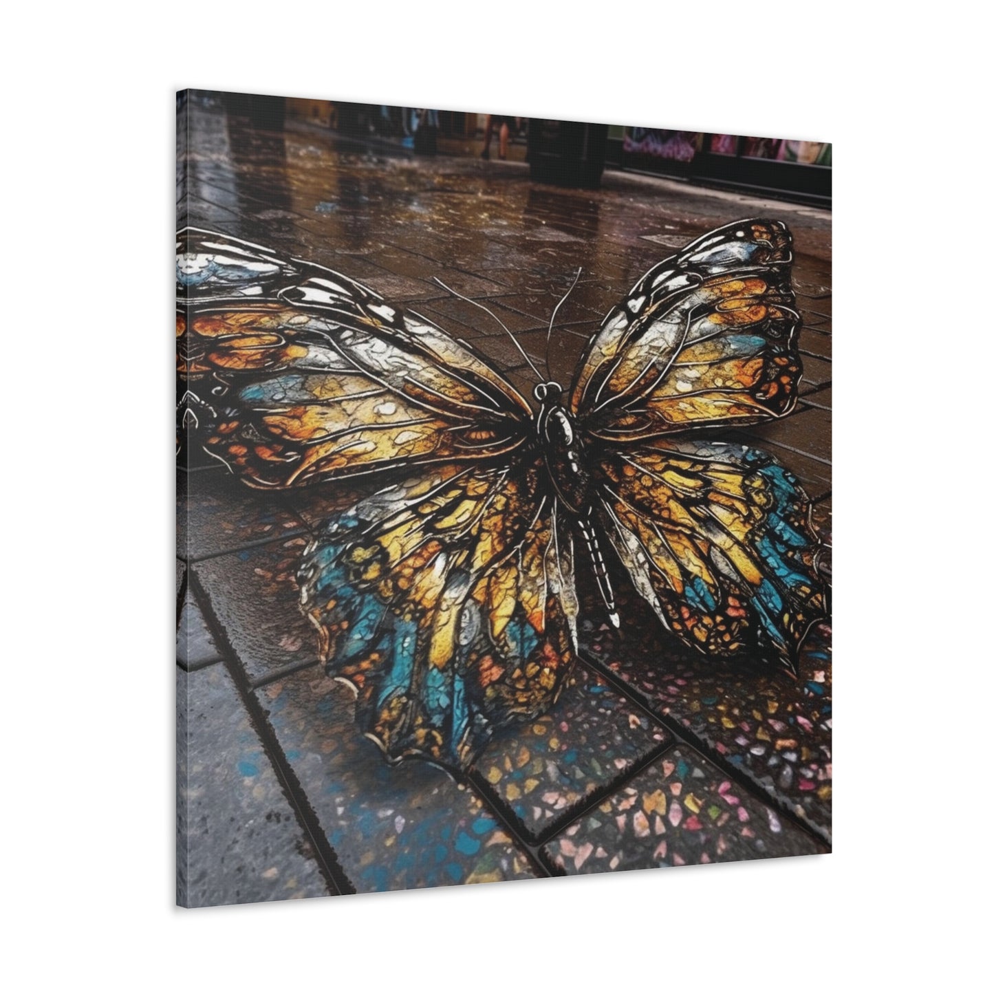 Canvas Gallery Wraps Water Butterfly Street 1