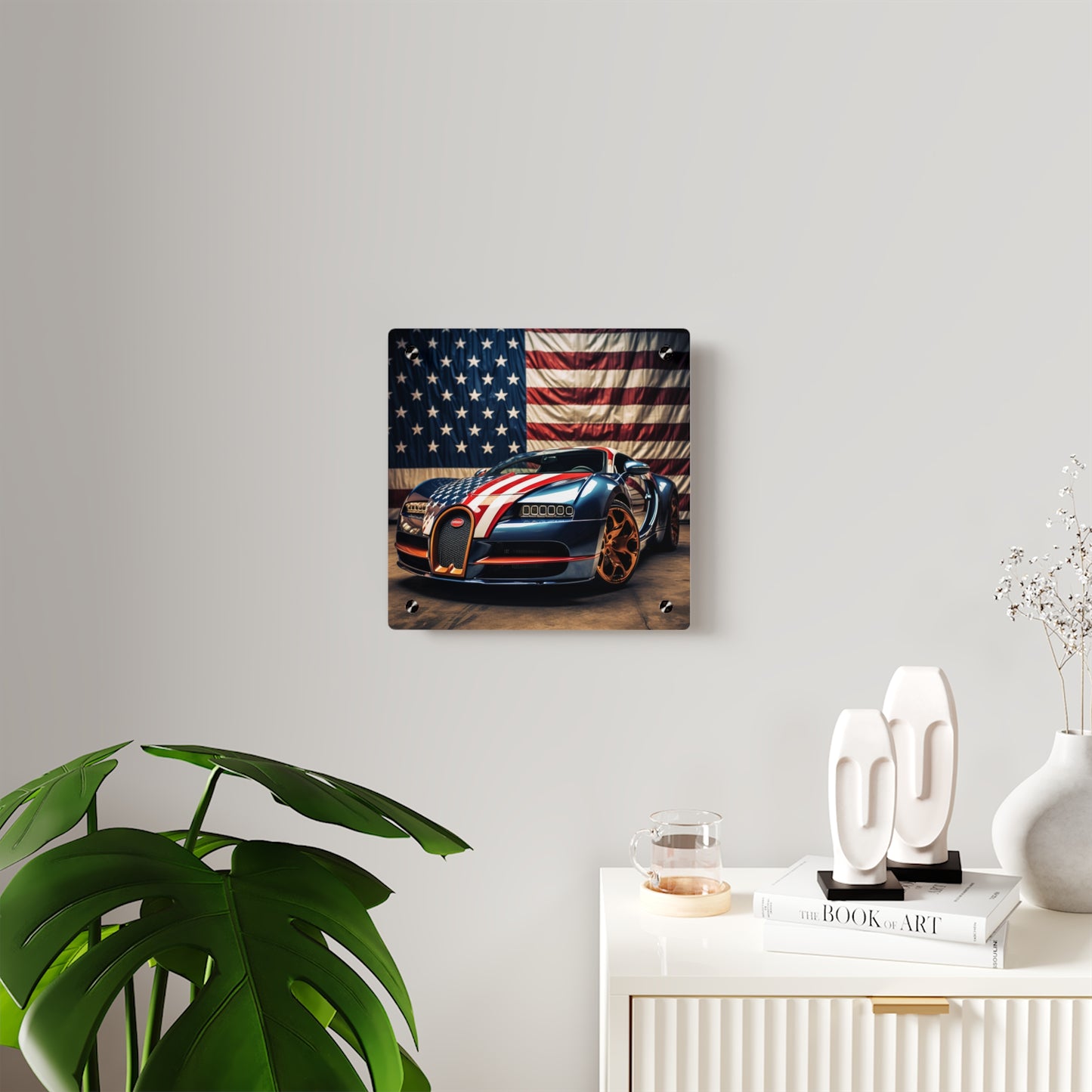 Acrylic Wall Art Panels Bugatti Flag American 4