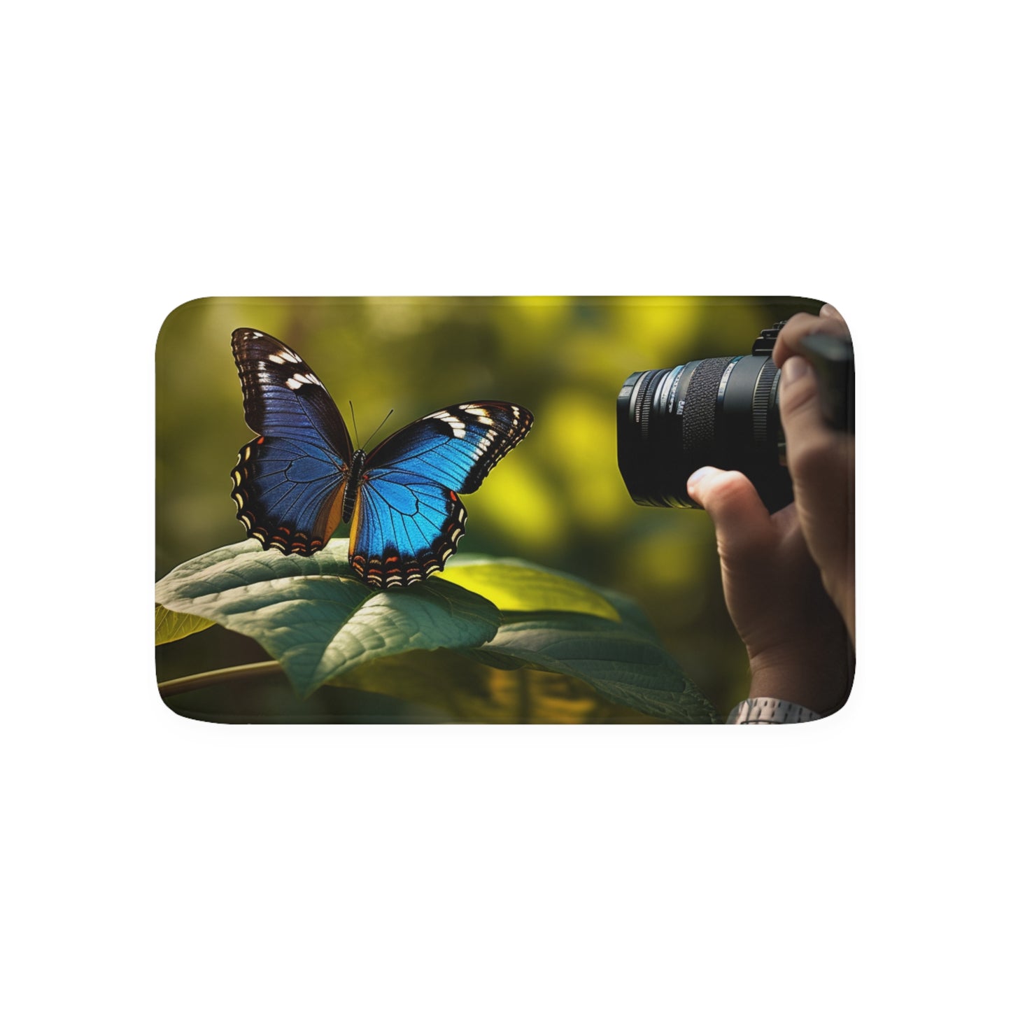 Memory Foam Bath Mat Jungle Butterfly 3