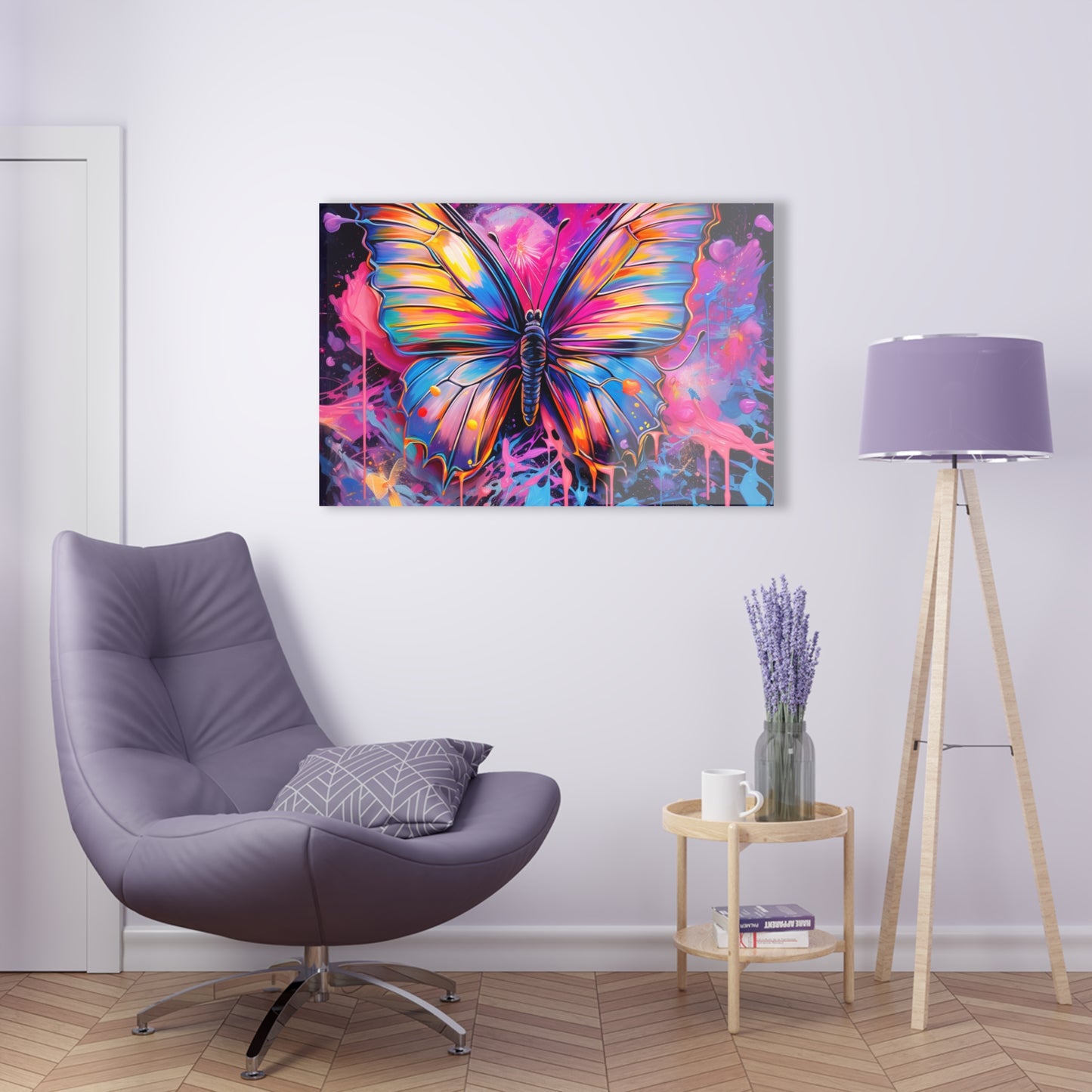 Acrylic Prints Pink Butterfly Flair 3