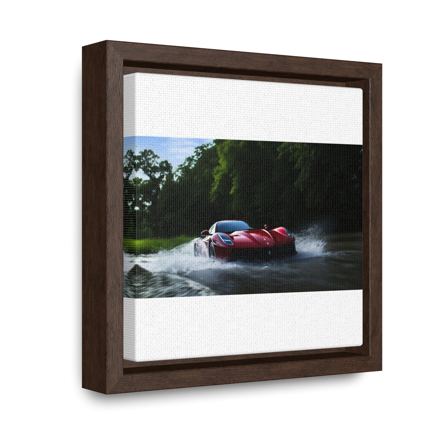 Gallery Canvas Wraps, Square Frame Water Ferrari Splash 1