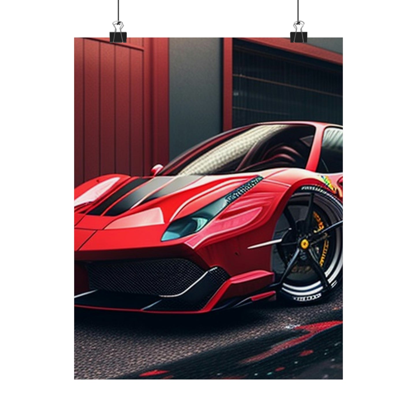 Premium Matte Vertical Posters Ferrari Hyper 1