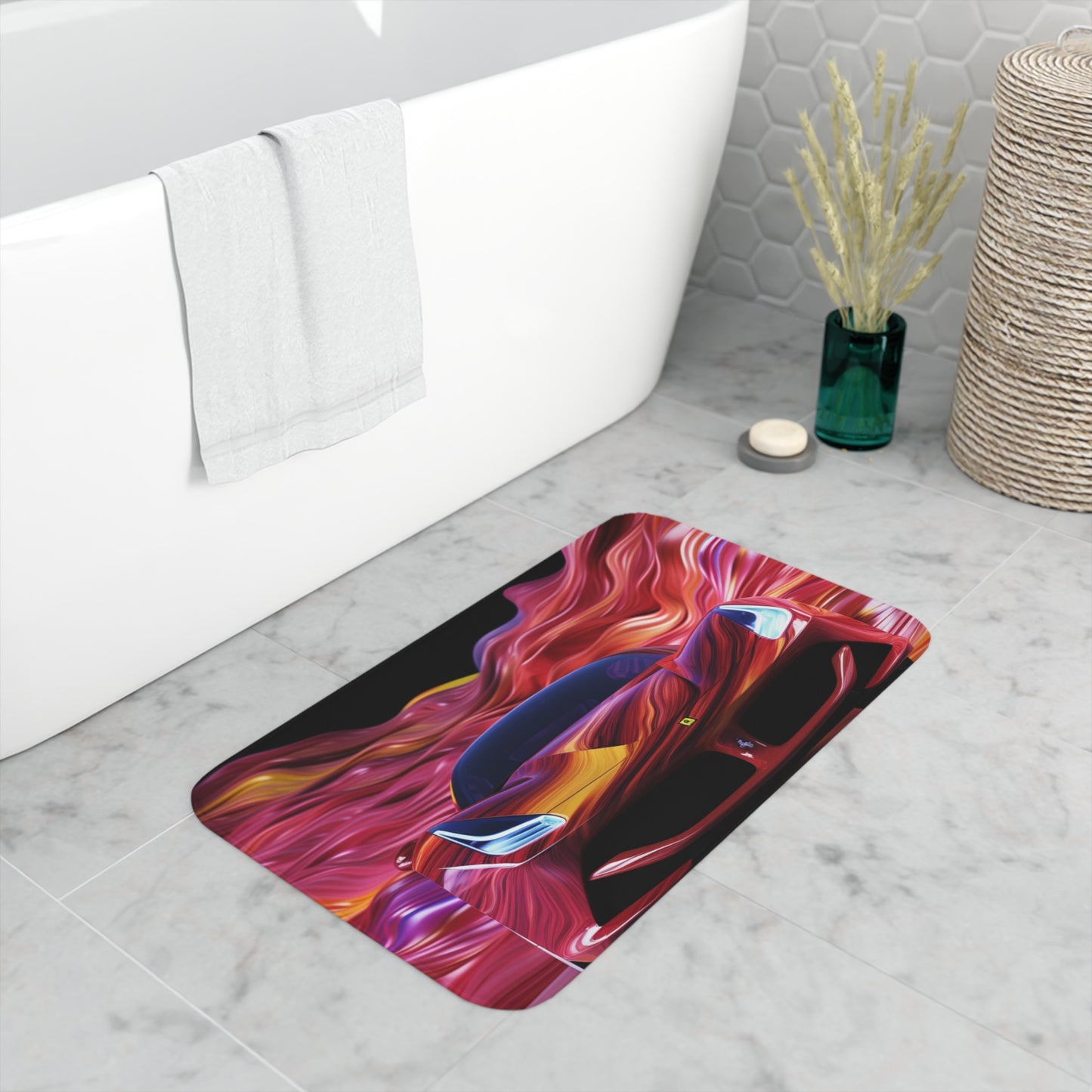 Memory Foam Bath Mat Ferrari Water Fusion 3