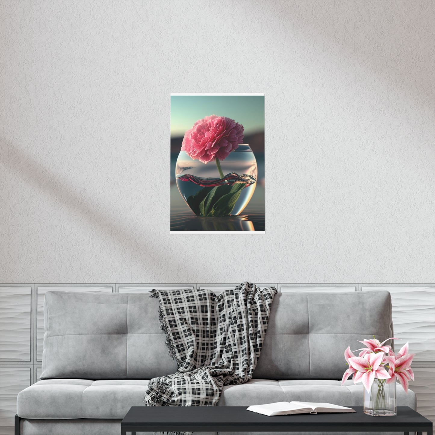 Premium Matte Vertical Posters Carnation 2