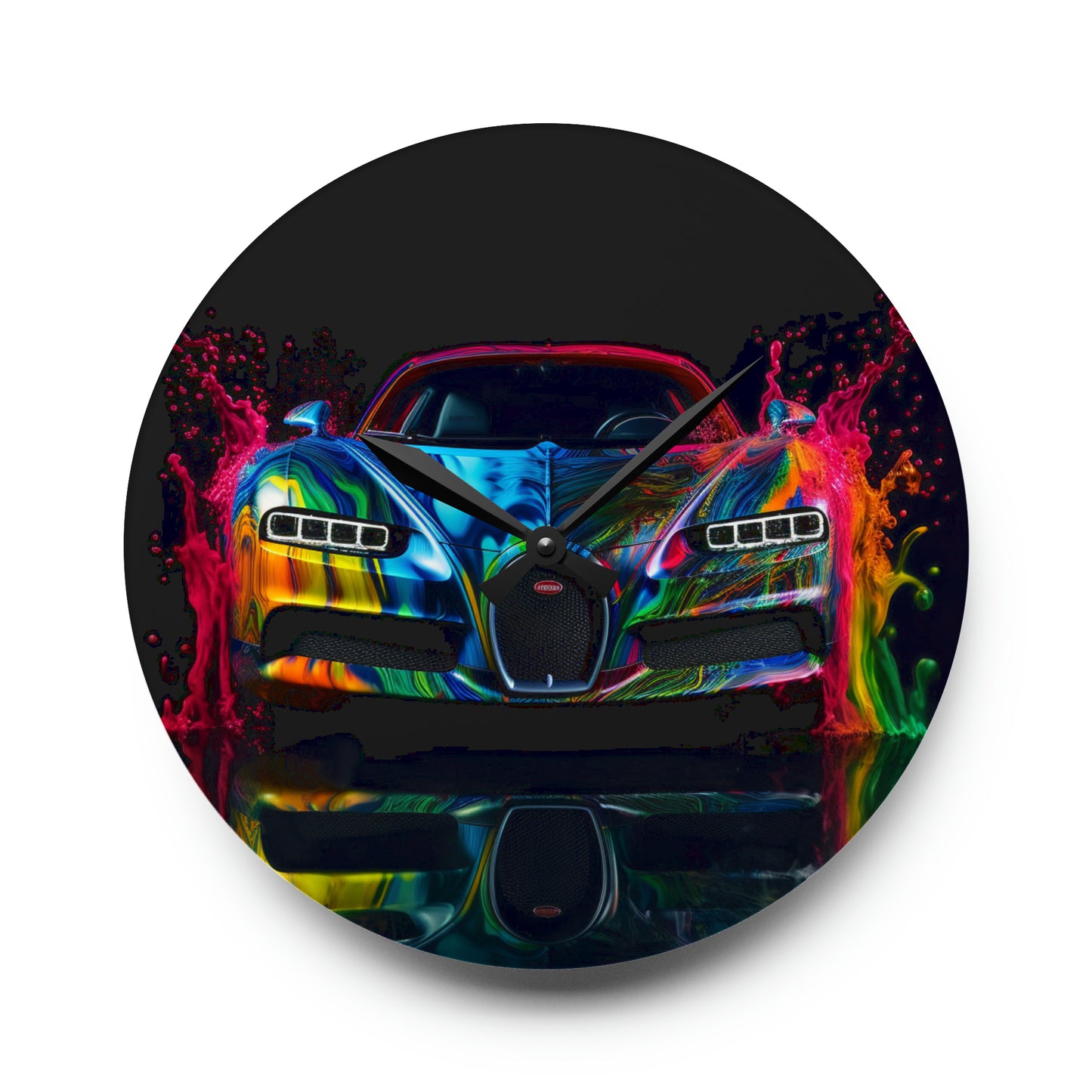 Acrylic Wall Clock Bugatti Water 4