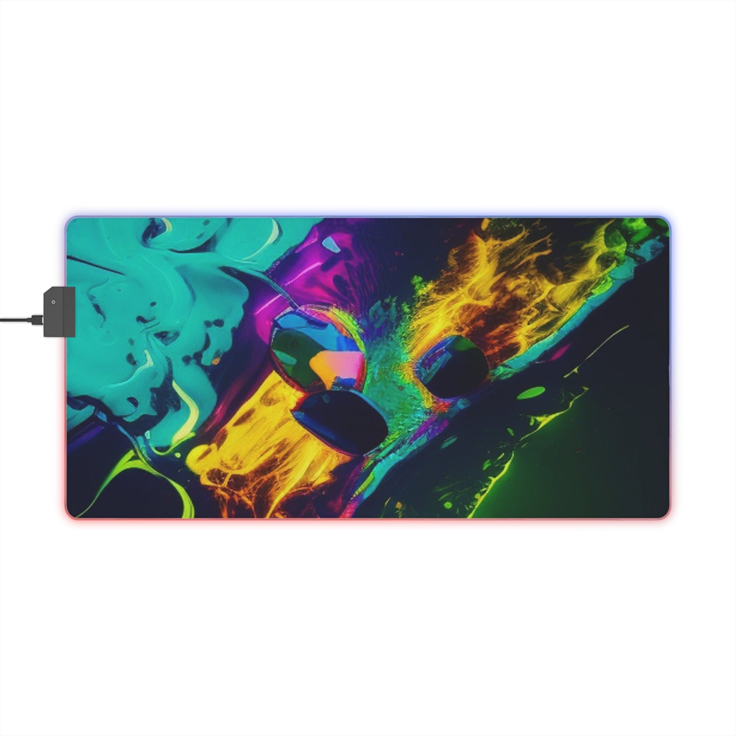 LED Gaming Mouse Pad Florescent Glow 4