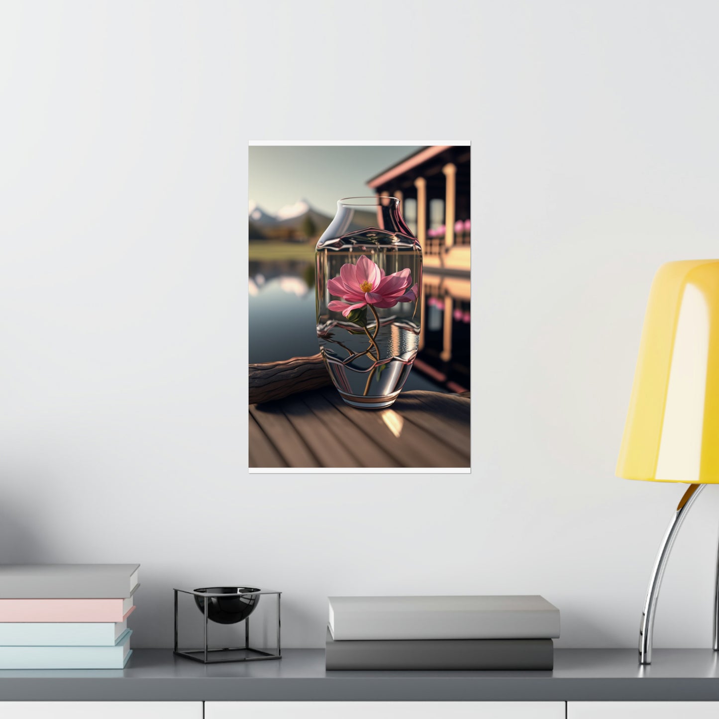 Premium Matte Vertical Posters Pink Magnolia 1