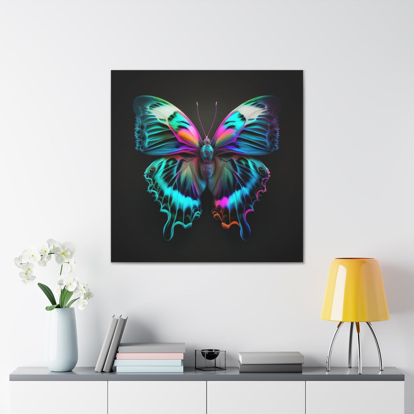 Canvas Gallery Wraps Neon Butterfly Fusion 4