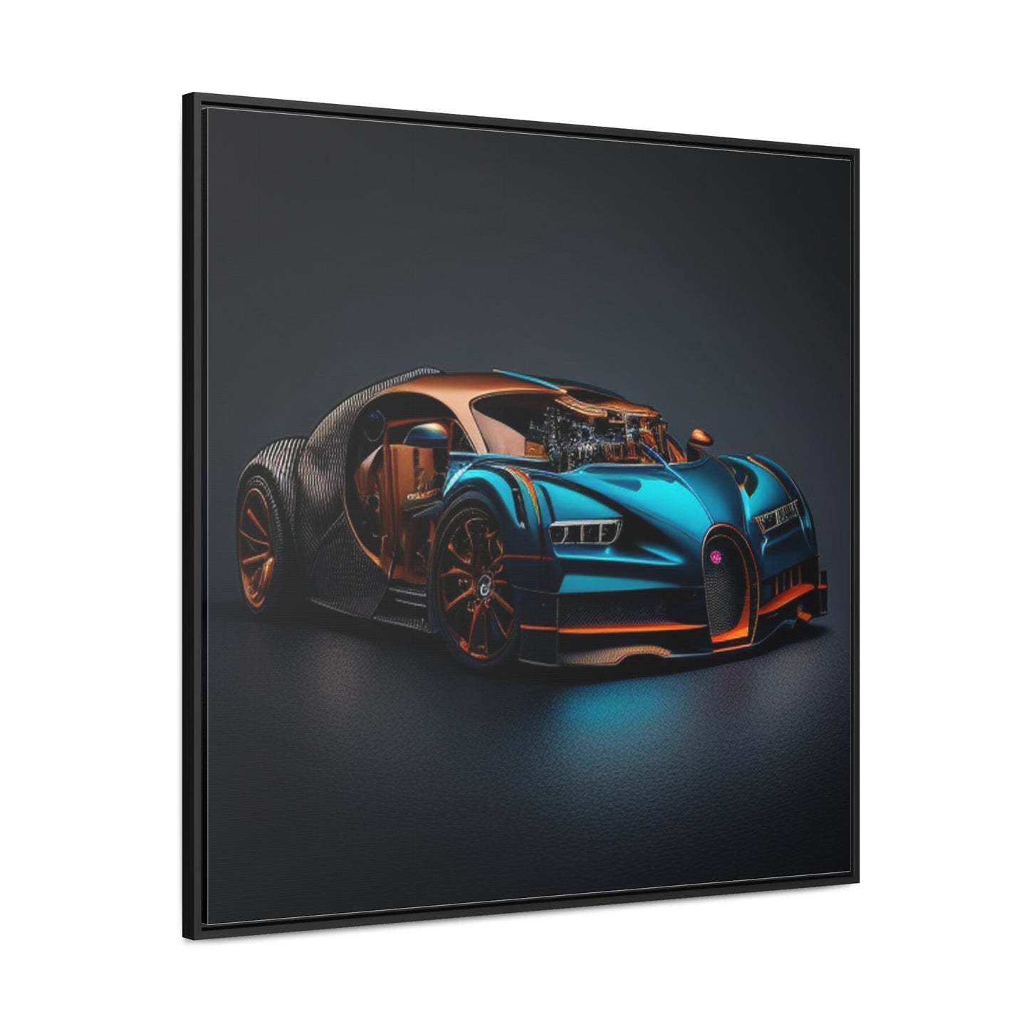 Gallery Canvas Wraps, Square Frame Bugatti Blue 4