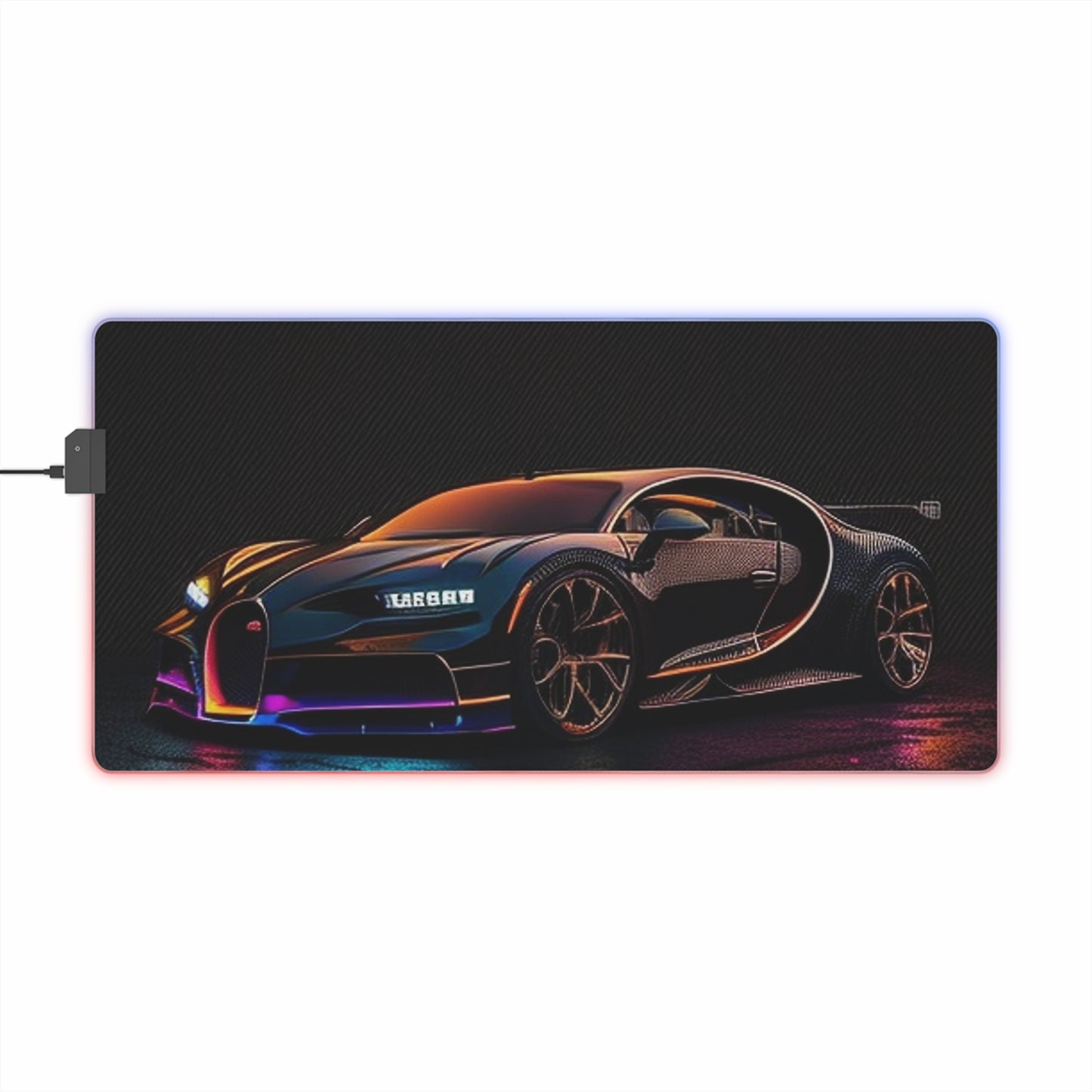 LED Gaming Mouse Pad Bugatti Chiron Super 4