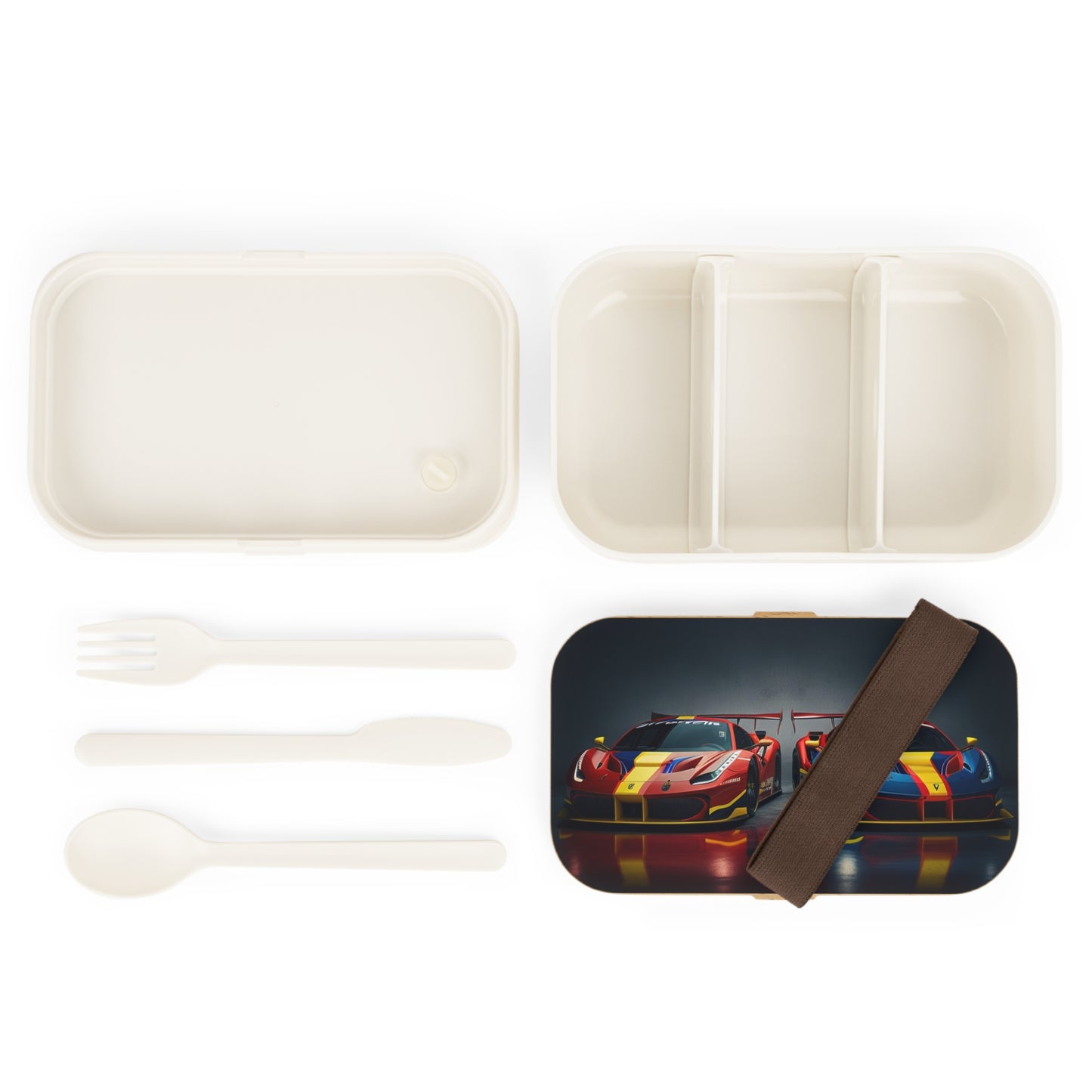 Bento Lunch Box Ferrari Red Blue 4