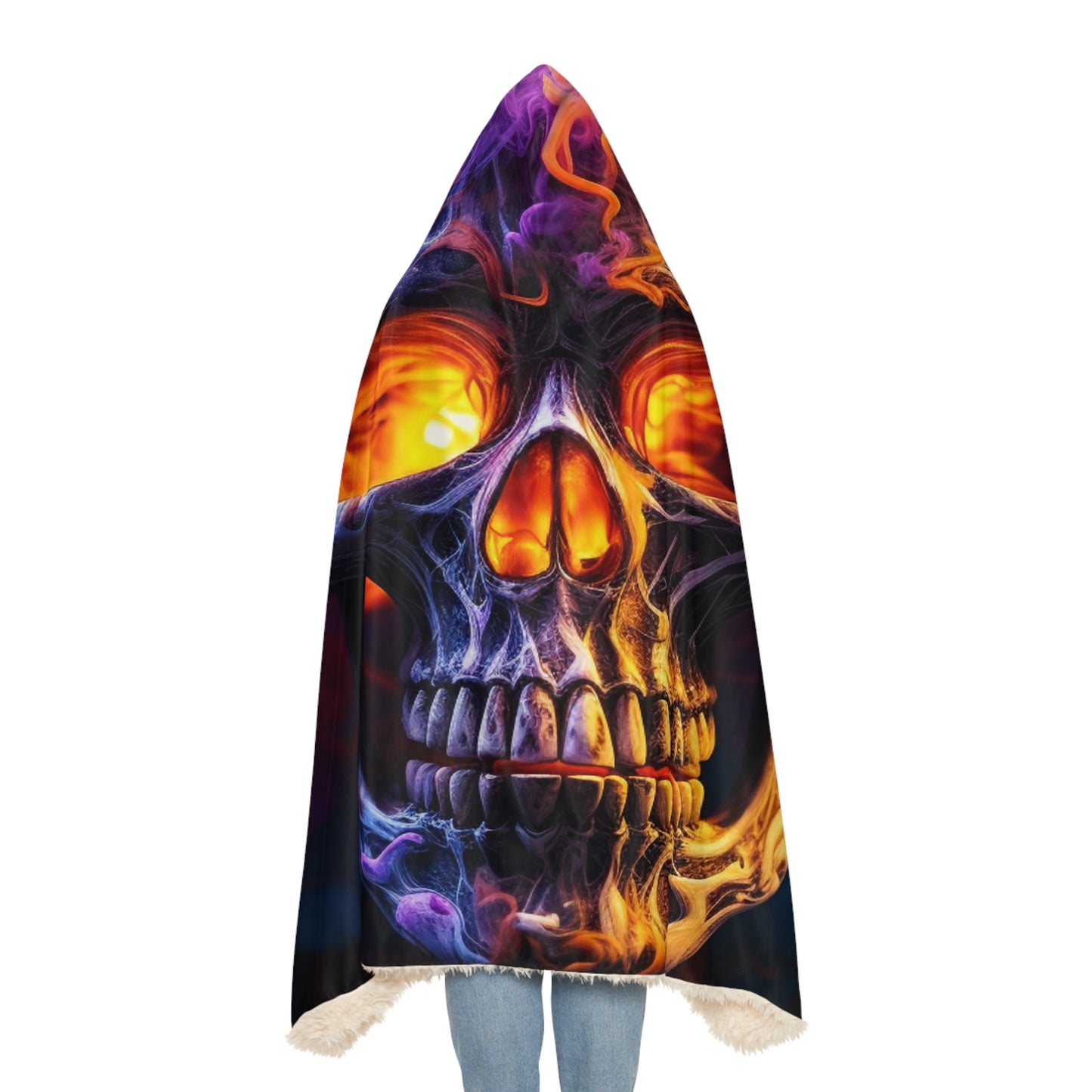 Snuggle Hooded Blanket Macro Skull 2