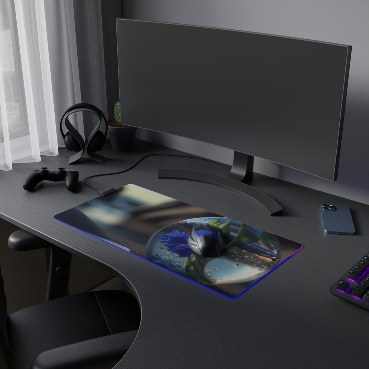 LED Gaming Mouse Pad The Bluebell 3