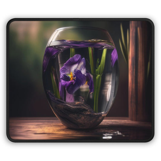 Gaming Mouse Pad  Purple Iris in a vase 4