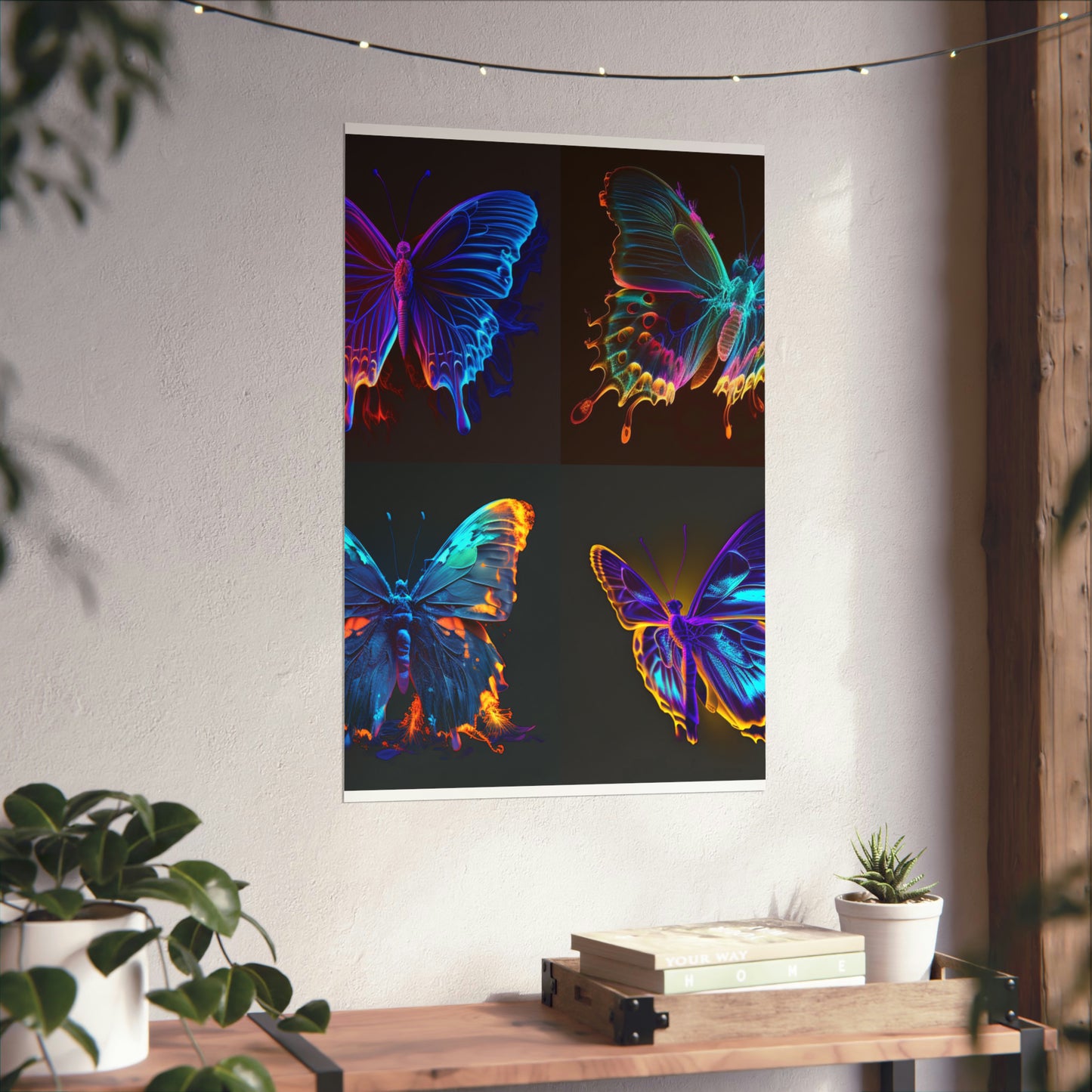 Premium Matte Vertical Posters Thermal Butterfly 5