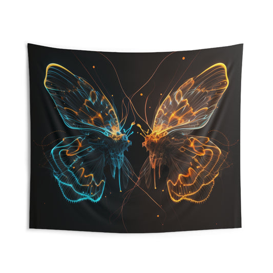 Indoor Wall Tapestries Neon Glo Butterfly 1
