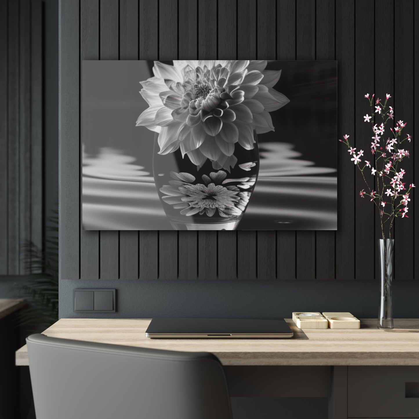 Acrylic Prints White Dahlia 4