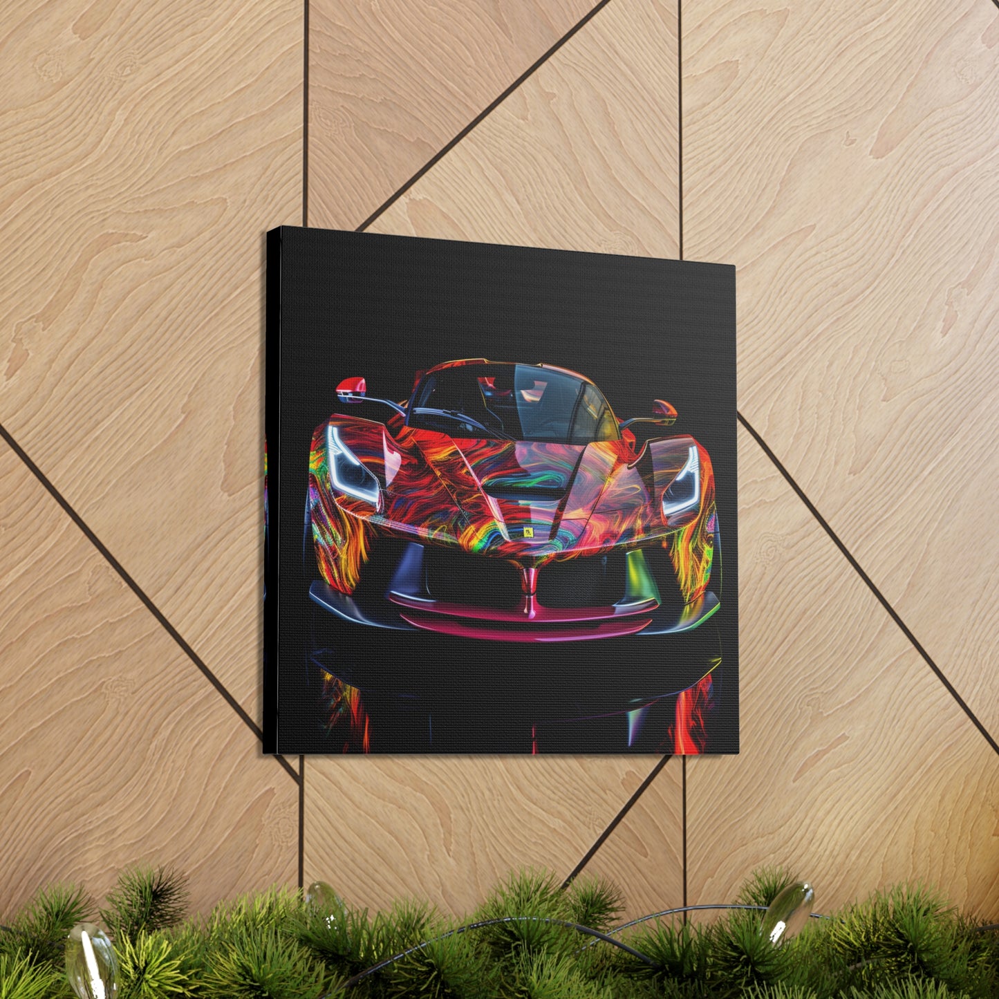 Canvas Gallery Wraps Ferrari Neon 3