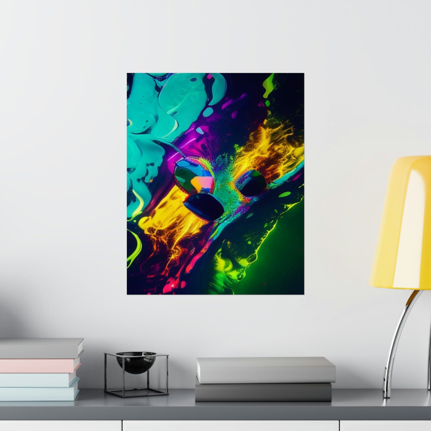 Premium Matte Vertical Posters Florescent Glow 4