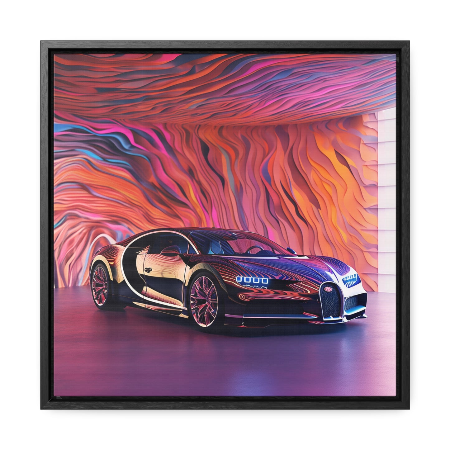 Gallery Canvas Wraps, Square Frame Bugatti Abstract Flair 4