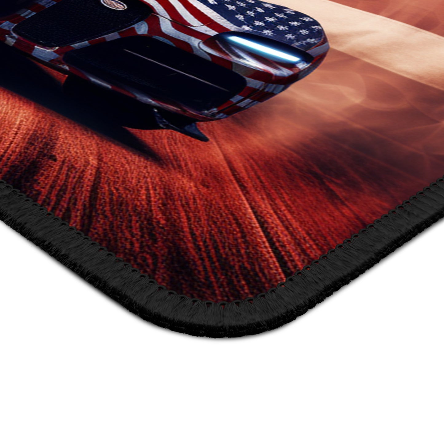 Gaming Mouse Pad  Abstract American Flag Background Bugatti 2