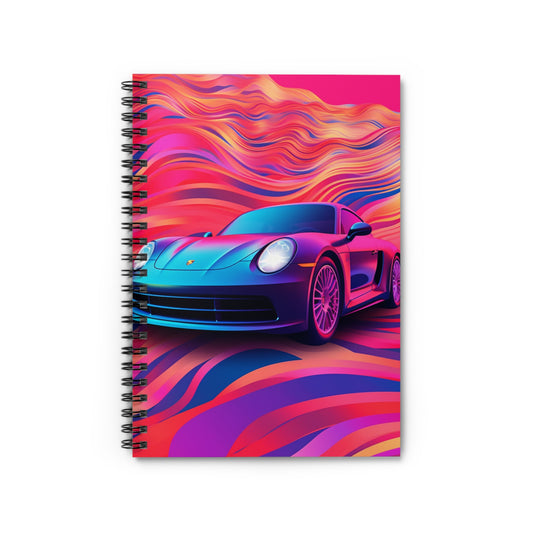 Spiral Notebook - Ruled Line Porsche Water Fusion 3