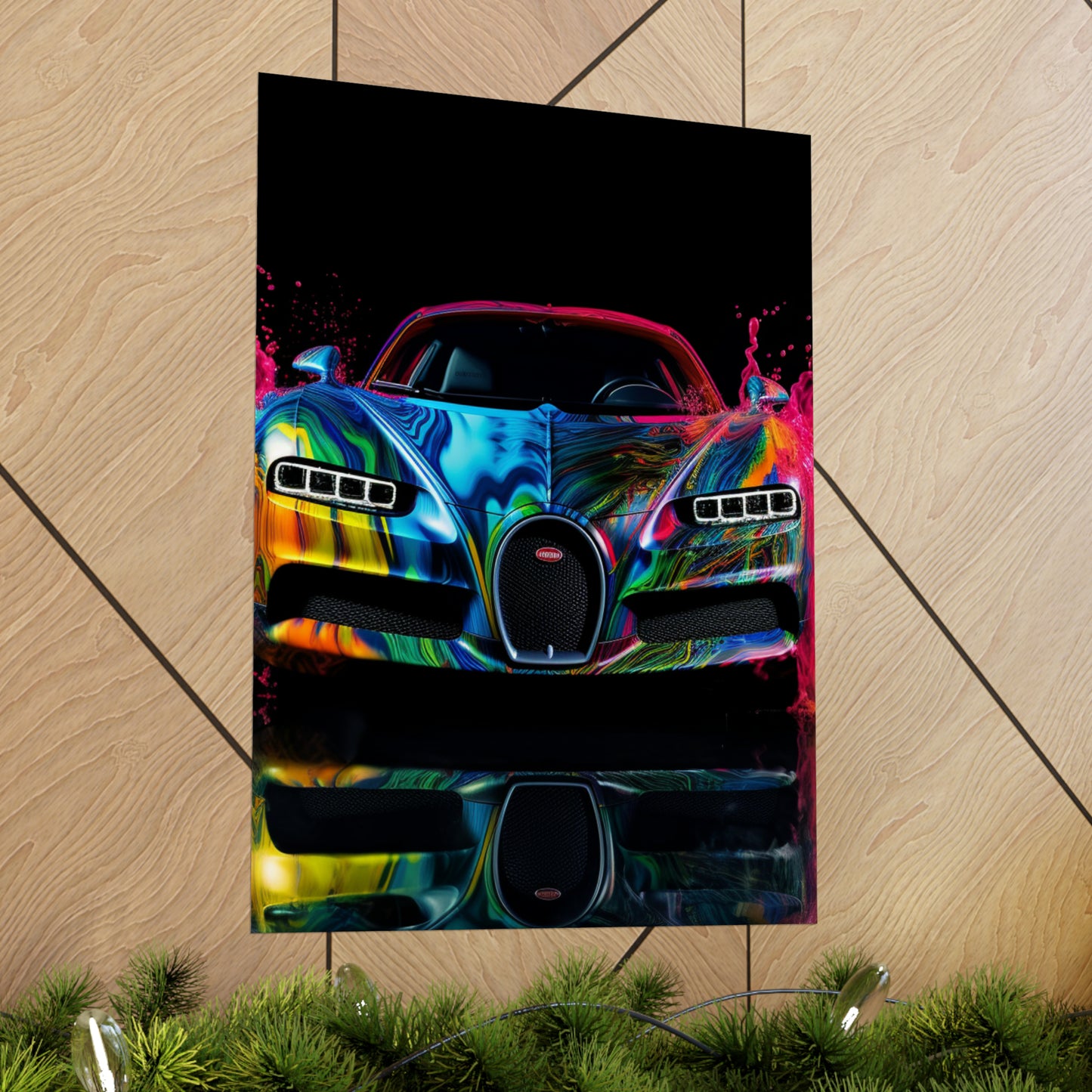 Premium Matte Vertical Posters Bugatti Water 4