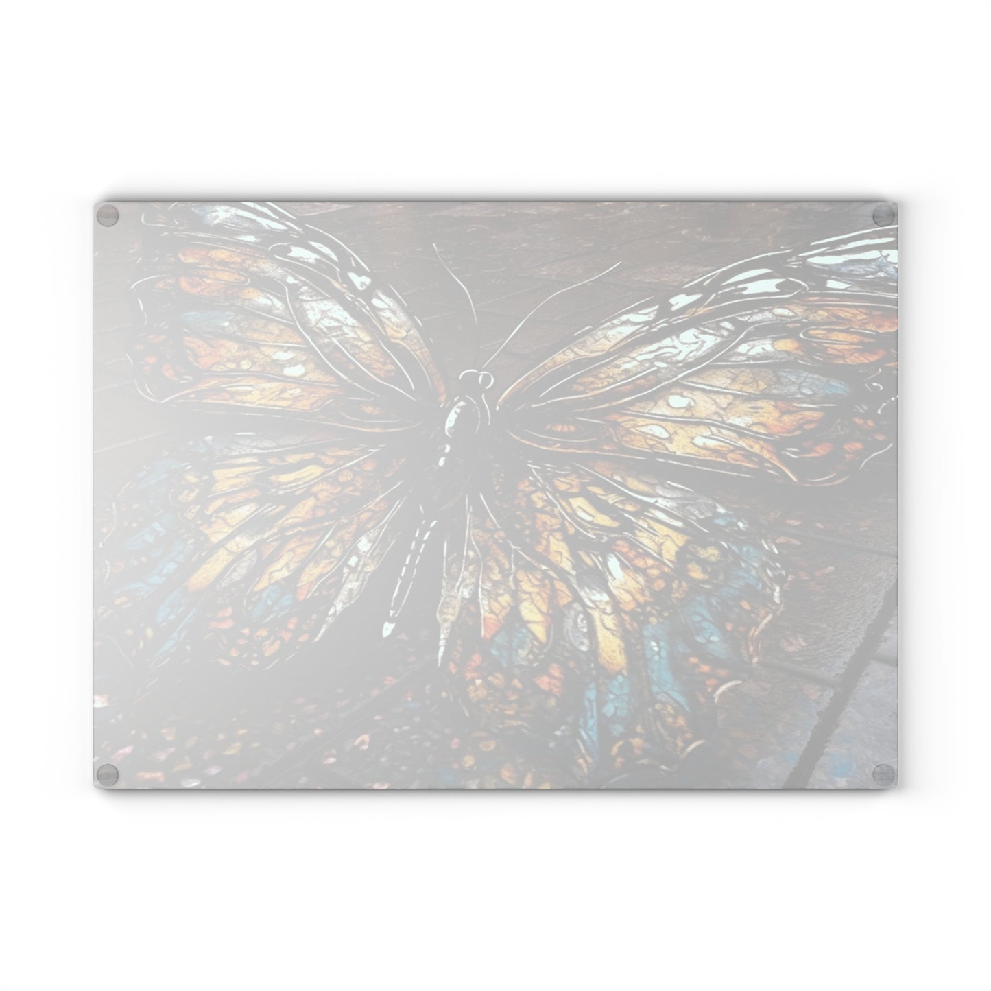 Glass Cutting Board Water Butterfly Street 1