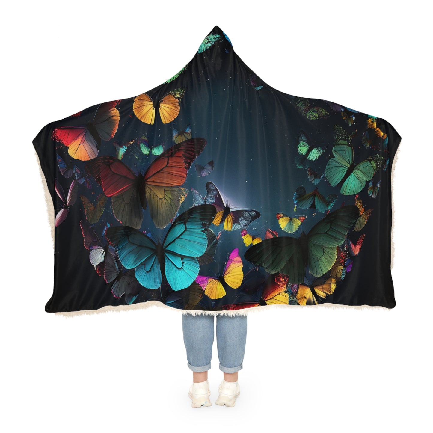 Snuggle Hooded Blanket Moon Butterfly 3