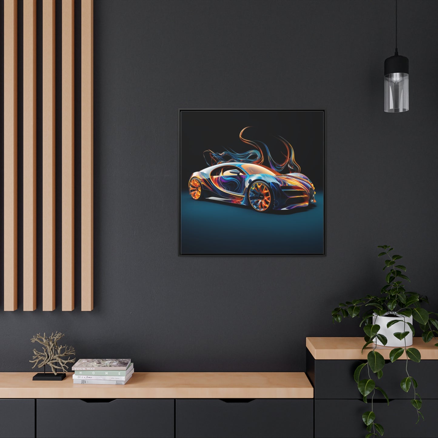 Gallery Canvas Wraps, Square Frame Bugatti Abstract Flair 2