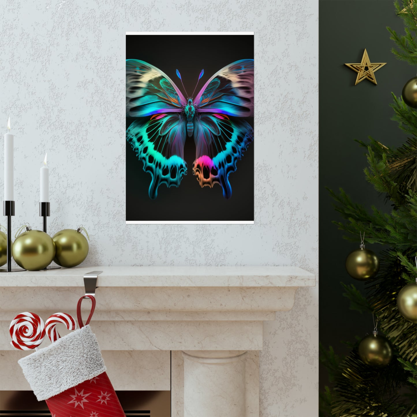 Premium Matte Vertical Posters Raw Florescent Glow 2