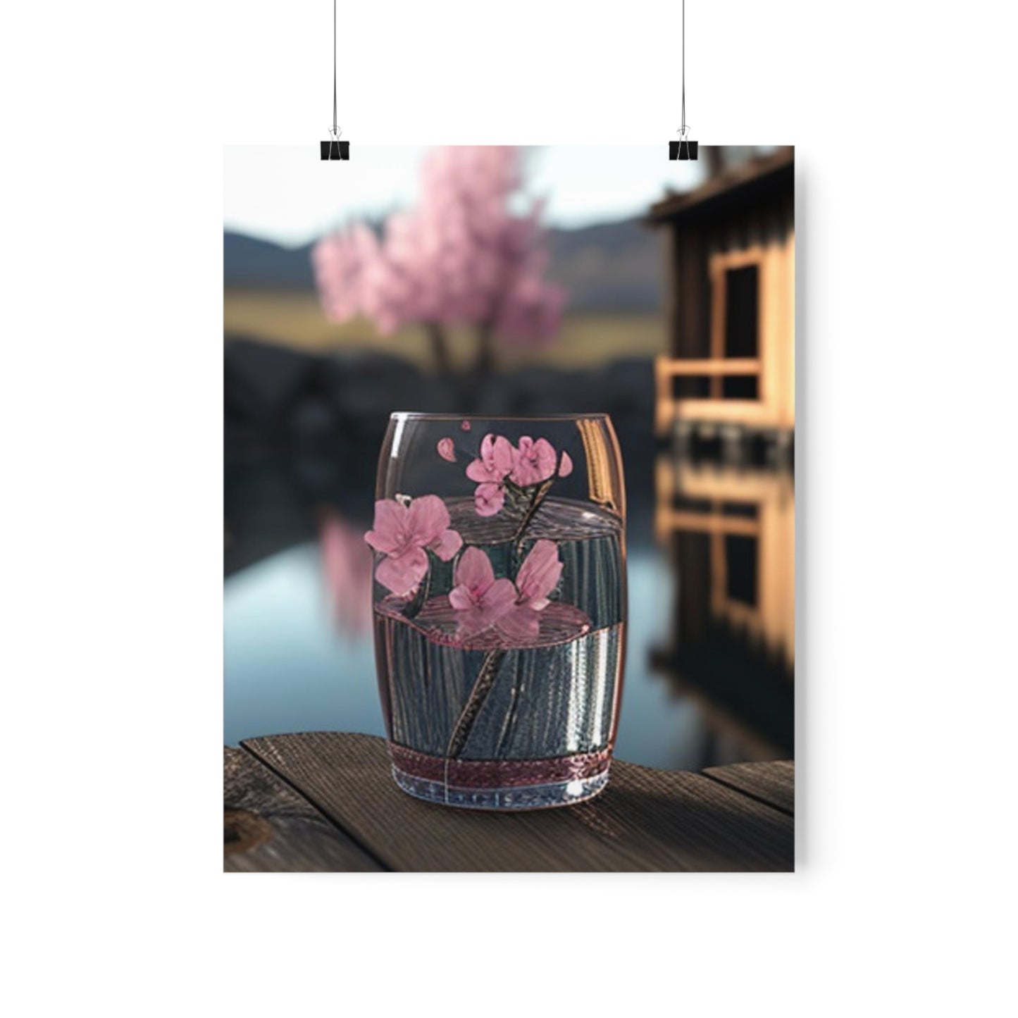 Premium Matte Vertical Posters Cherry Blossom 1