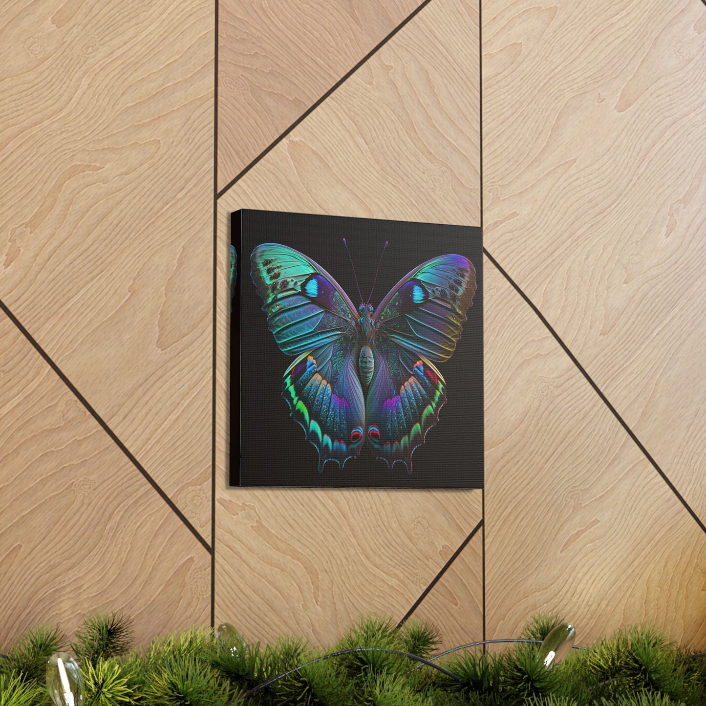 Canvas Gallery Wraps Hue Neon Butterfly 4