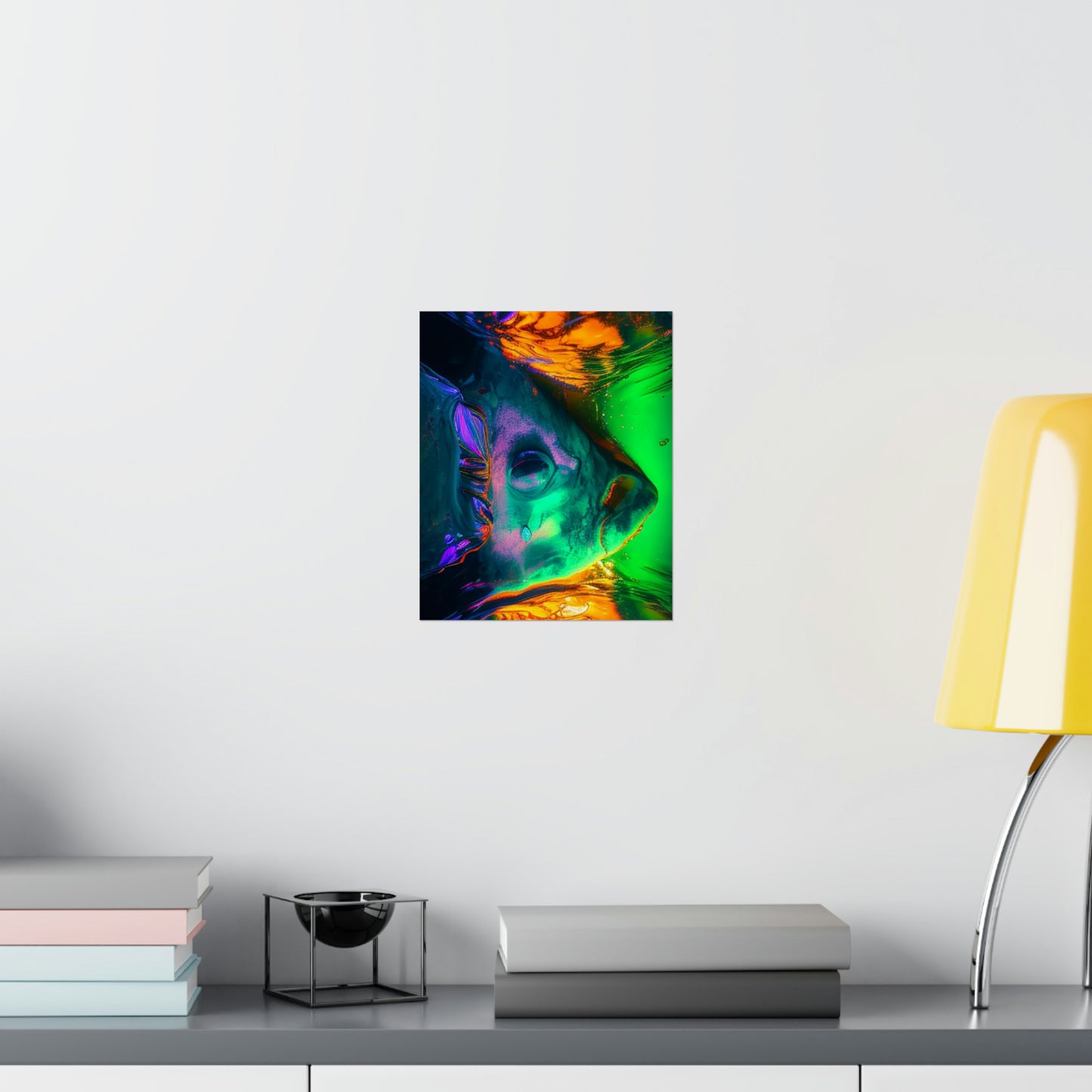 Premium Matte Vertical Posters Florescent Glow 1