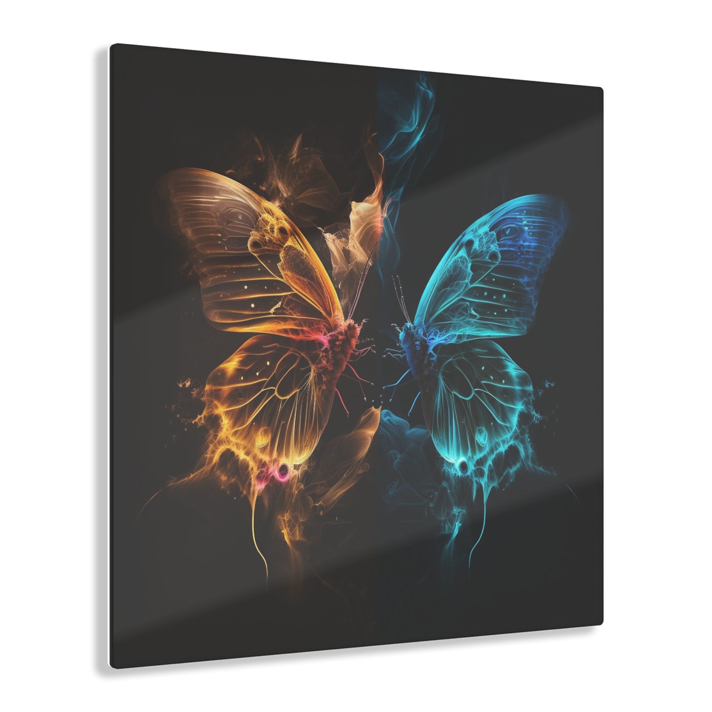 Acrylic Prints Kiss Neon Butterfly 9