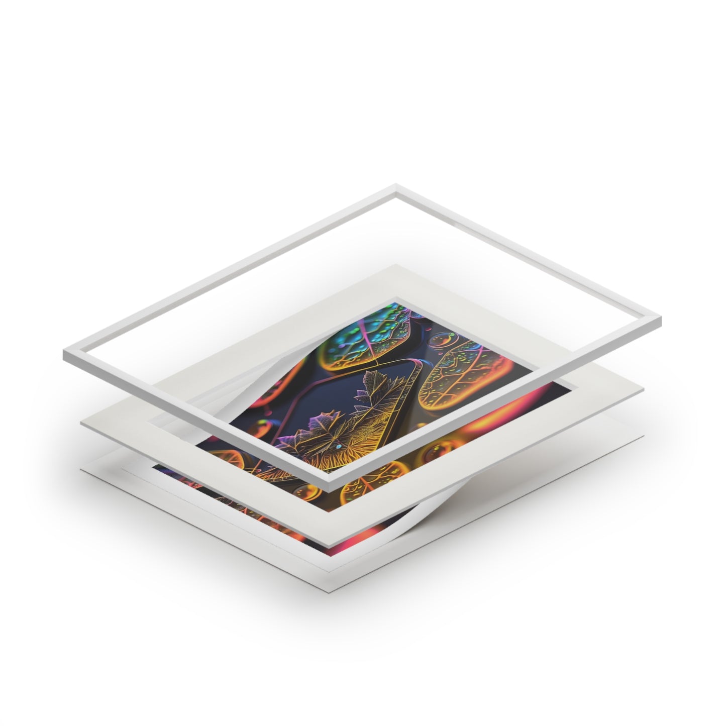 Fine Art Prints (Passepartout Paper Frame) Macro Florescent 4