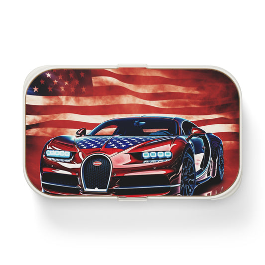 Bento Lunch Box Abstract American Flag Background Bugatti 3