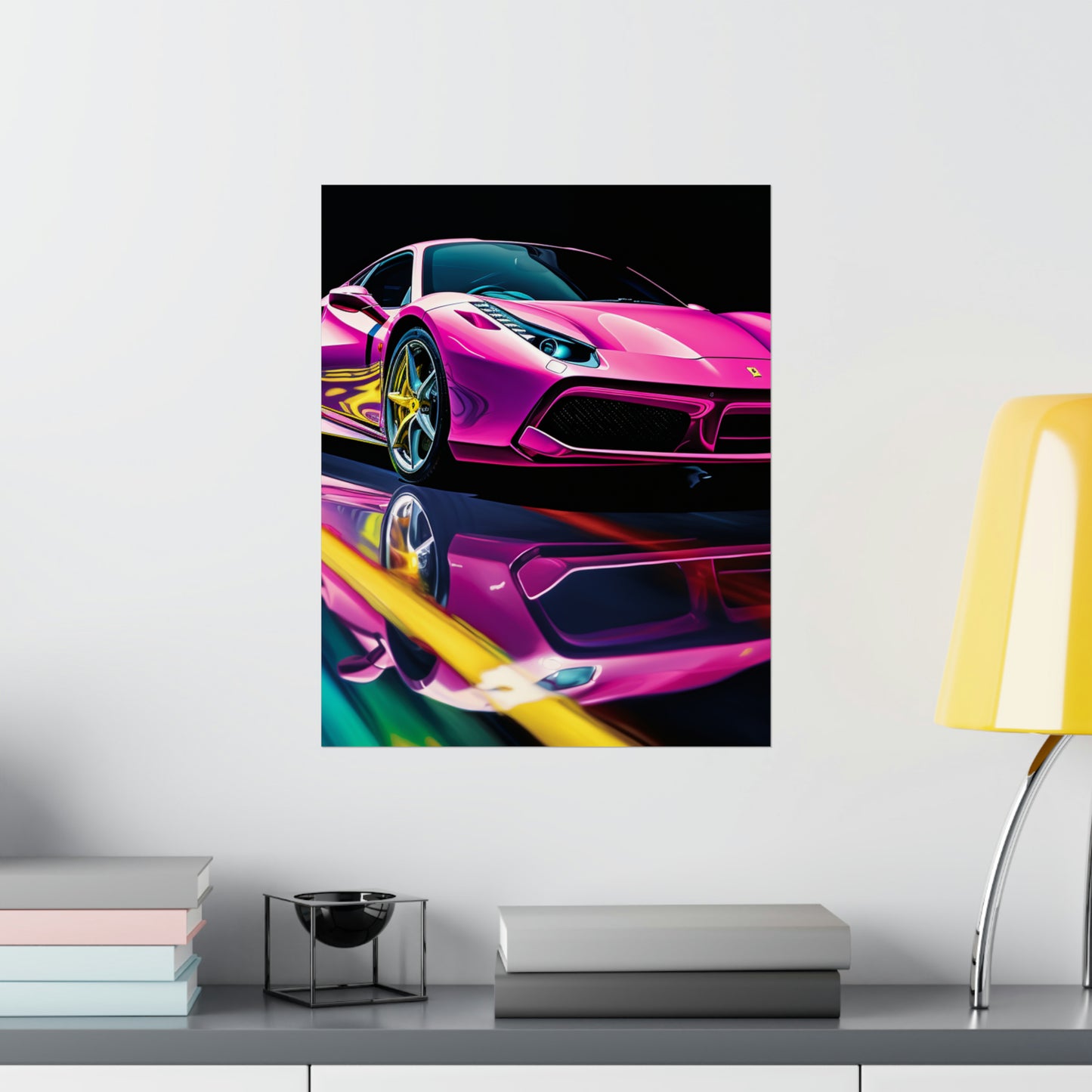 Premium Matte Vertical Posters Ferrari Flair Macro 4