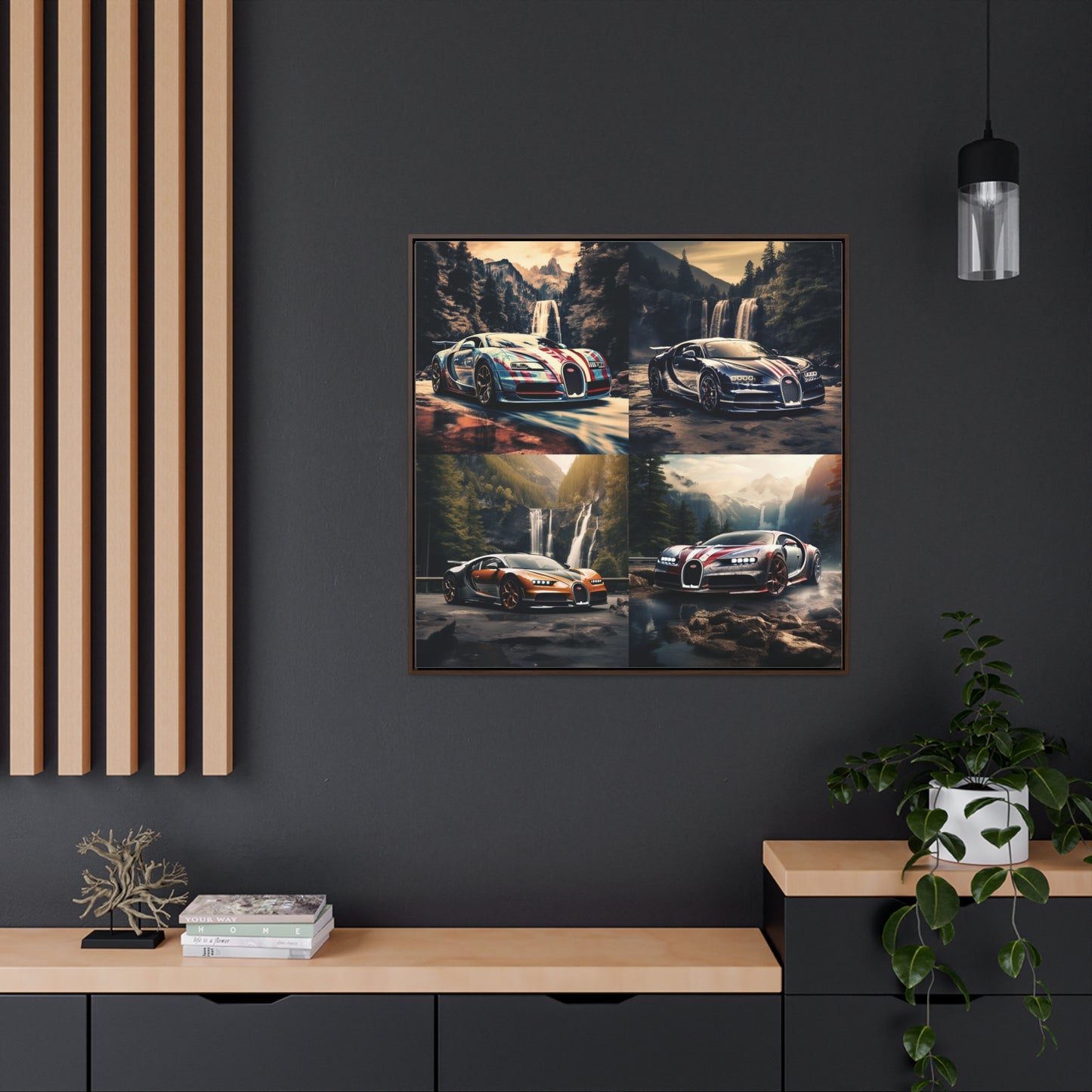 Gallery Canvas Wraps, Square Frame Bugatti Waterfall 5