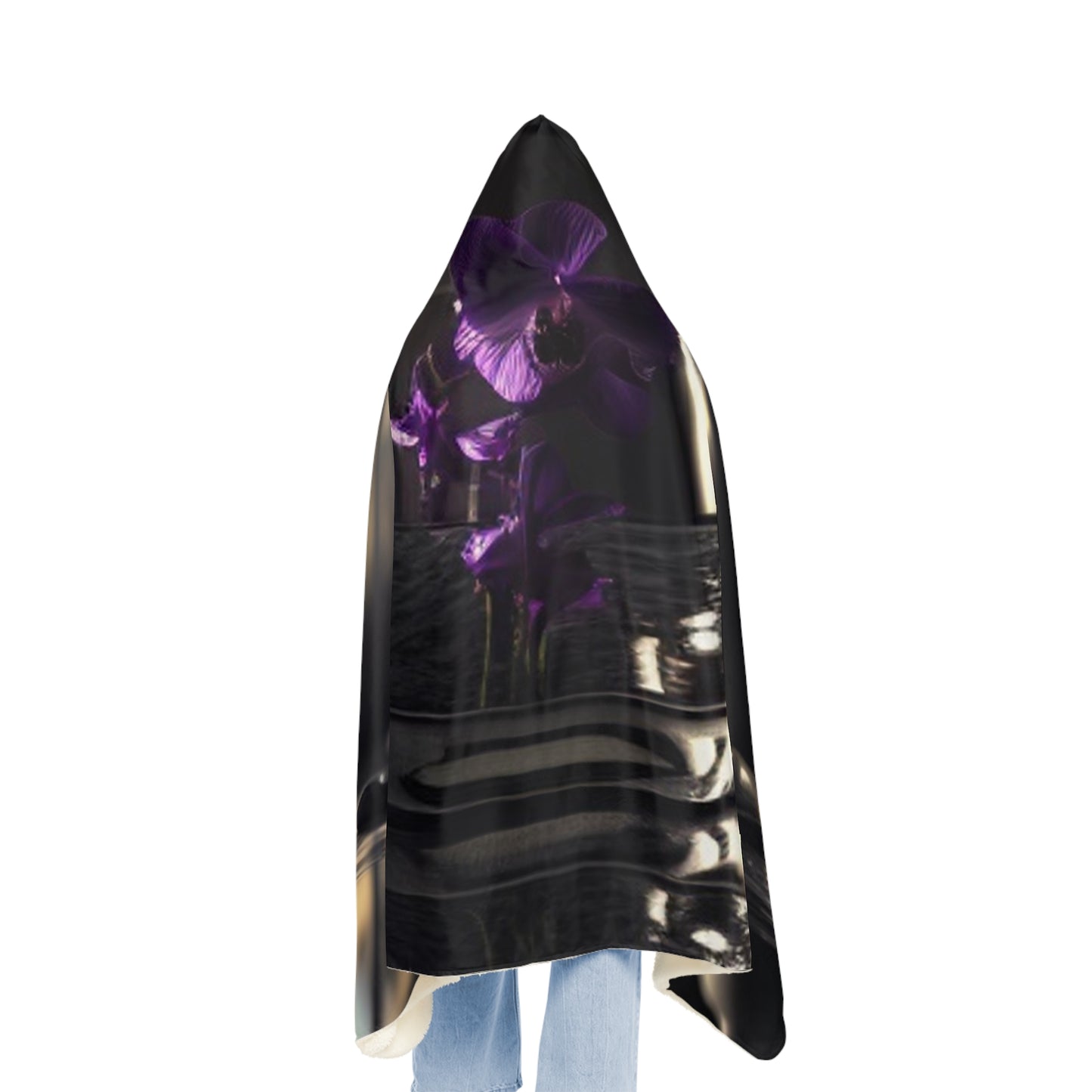 Snuggle Hooded Blanket Purple Orchid Glass vase 4