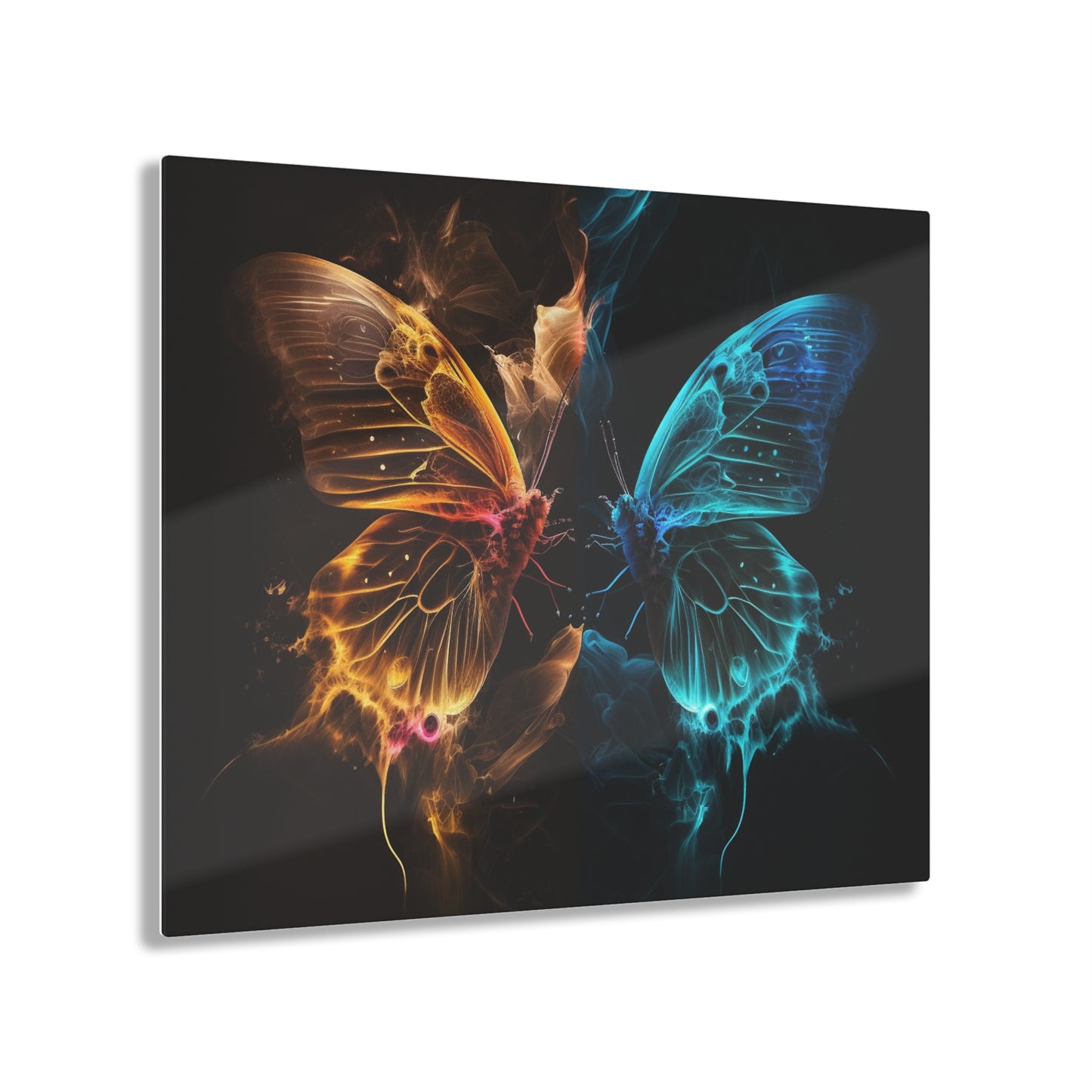 Acrylic Prints Kiss Neon Butterfly 9